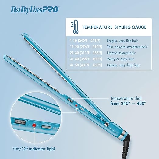 BABYLISSPRO-Nanotitanium BaBylissPRO® Nano Titanium™ 1" Ultra Slim Flat Iron (OPEN BOXED & TESTED)
