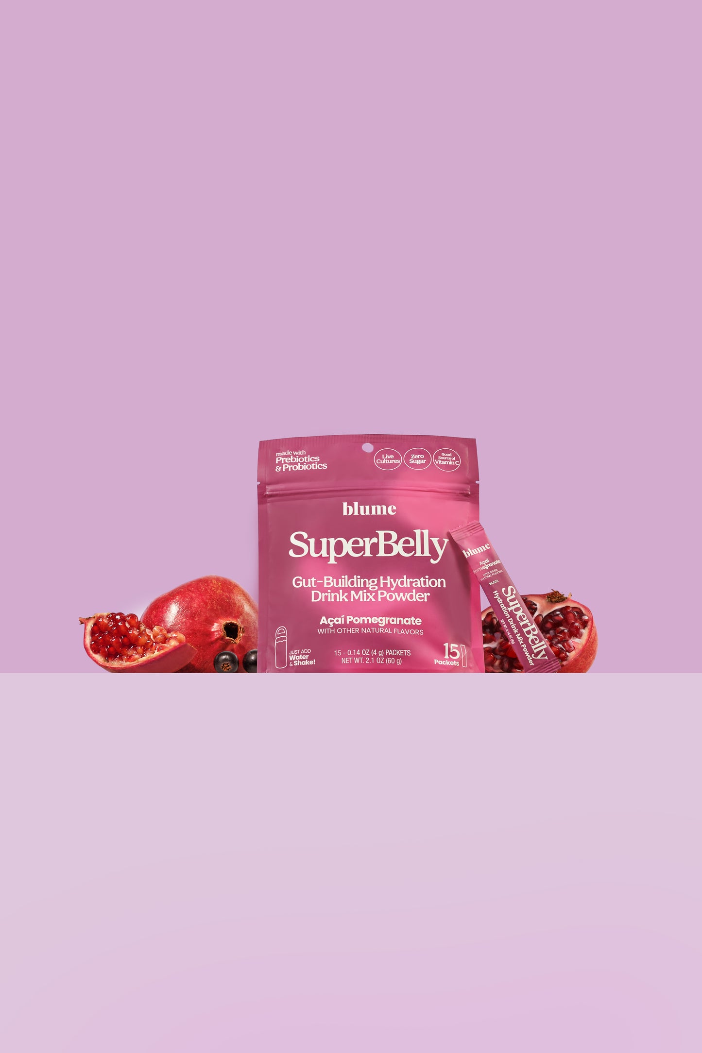 SuperBelly Açai Pomegranate 15 Sachets