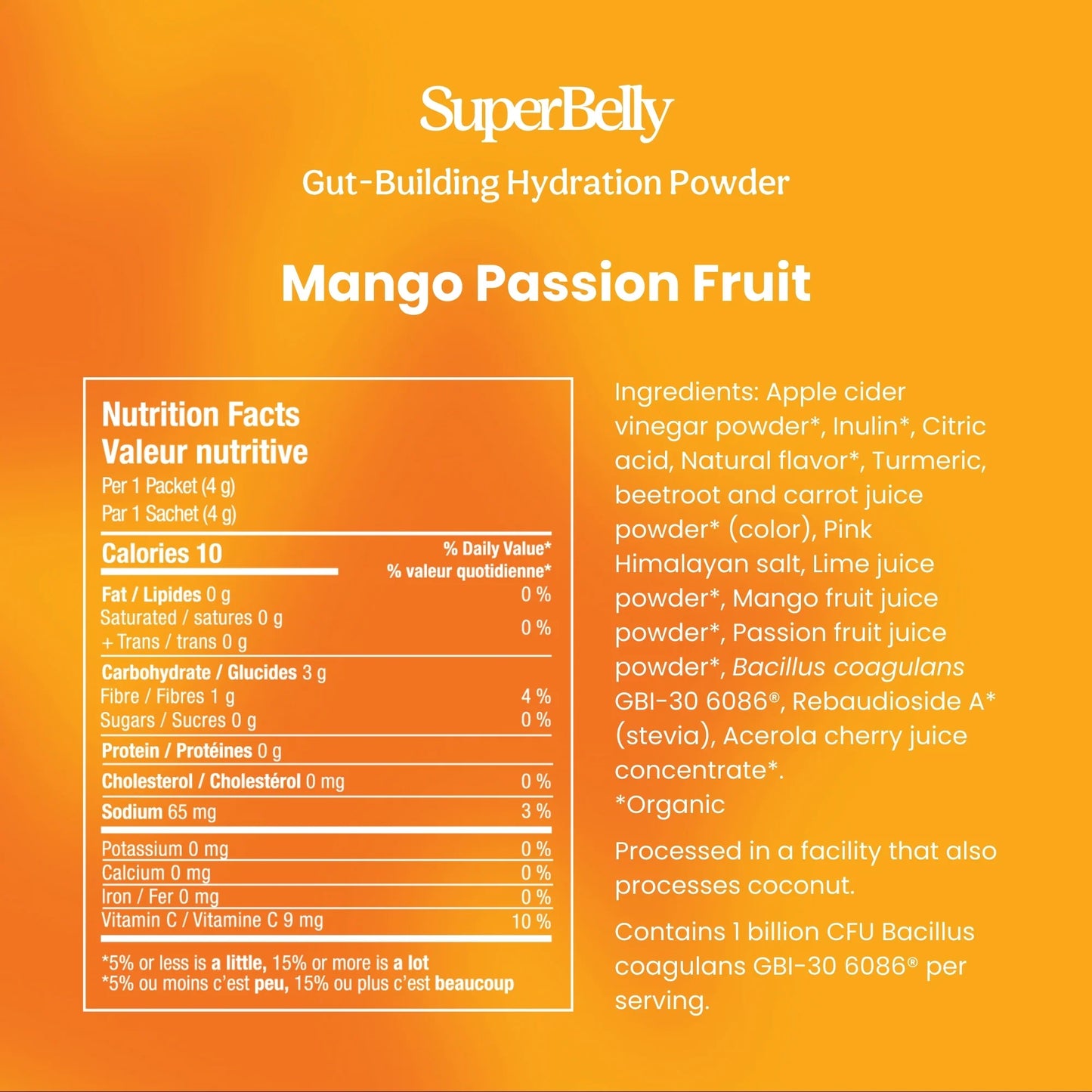 SuperBelly Mango Passion Fruit